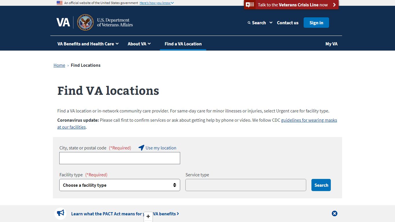 Find VA Locations | Veterans Affairs